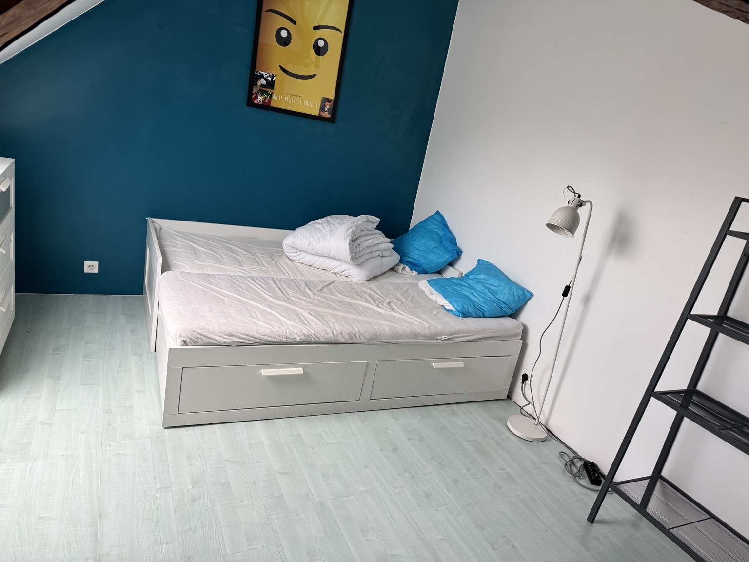 Troisième chambre à l’étage avec lit de 160 cm